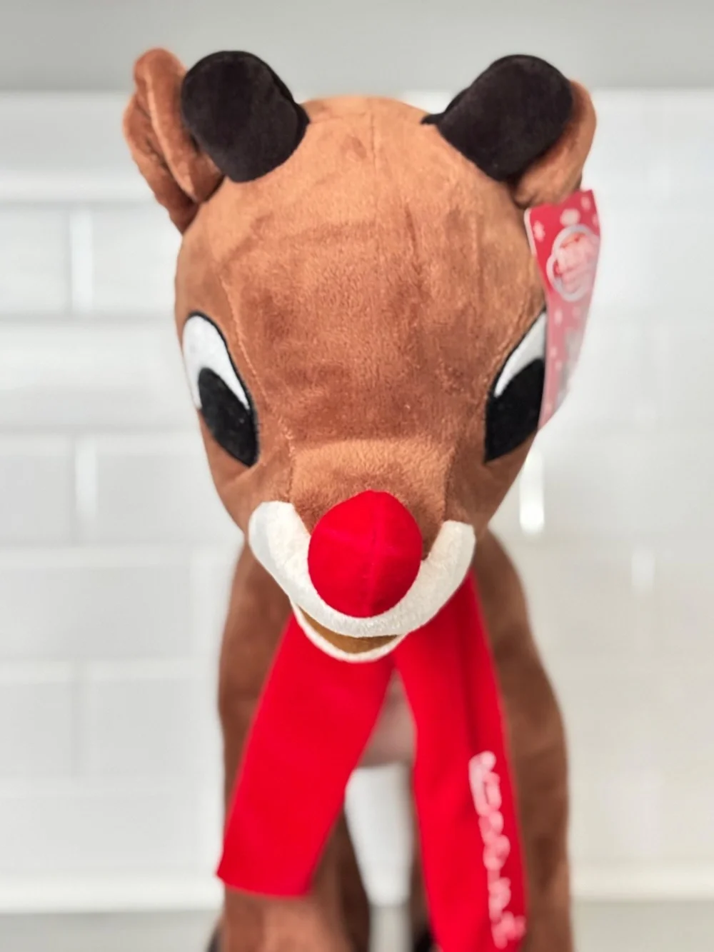 NWT Rudolph the Red Nosed Reindeer Plush Greeter Toy Dan Dee LARGE Christmas NEW
